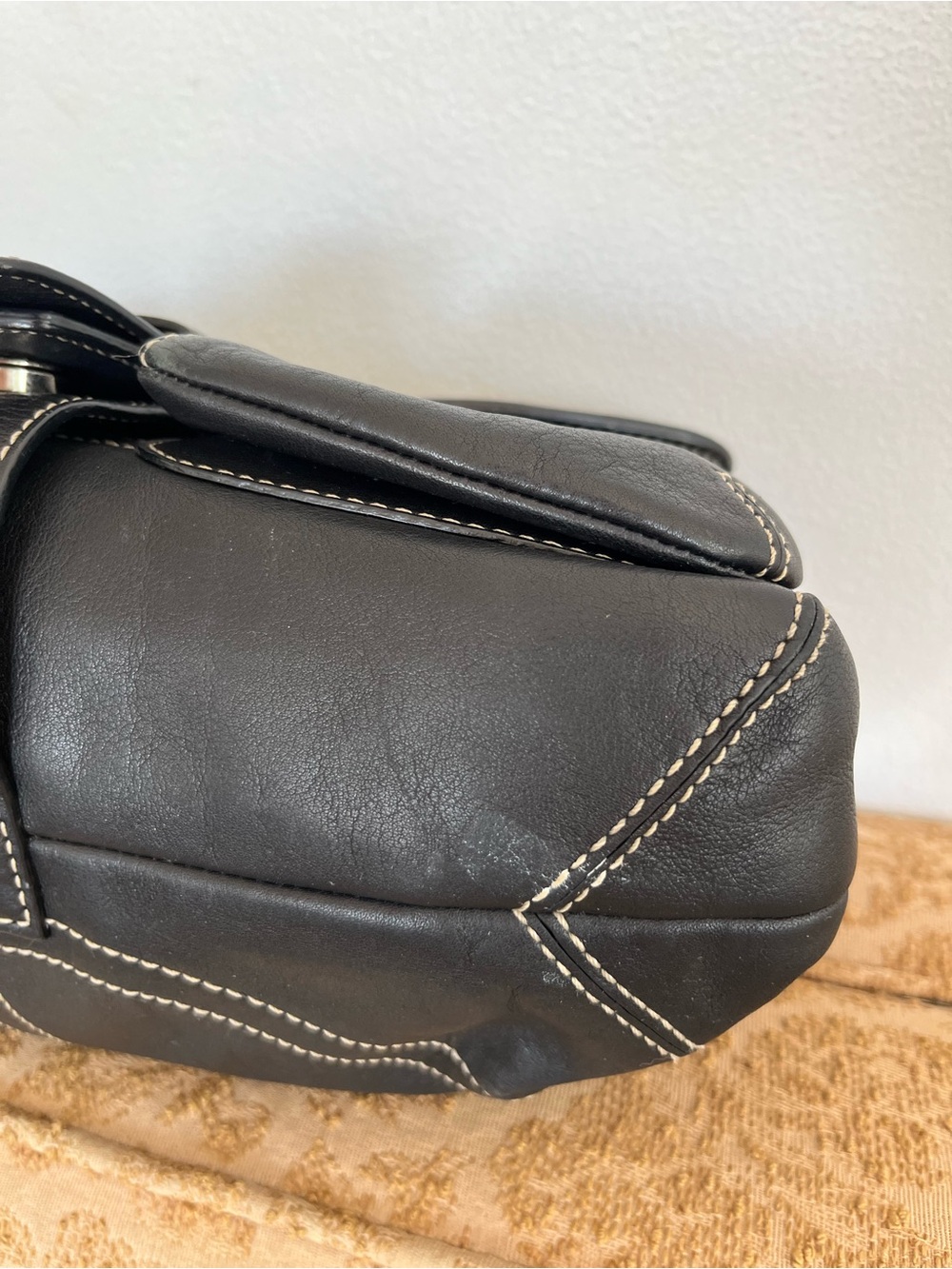 Coach Vintage Y2K Soho Shoulder Bag, 3653 Black Leather Hobo Buckle - Picture 9 of 12